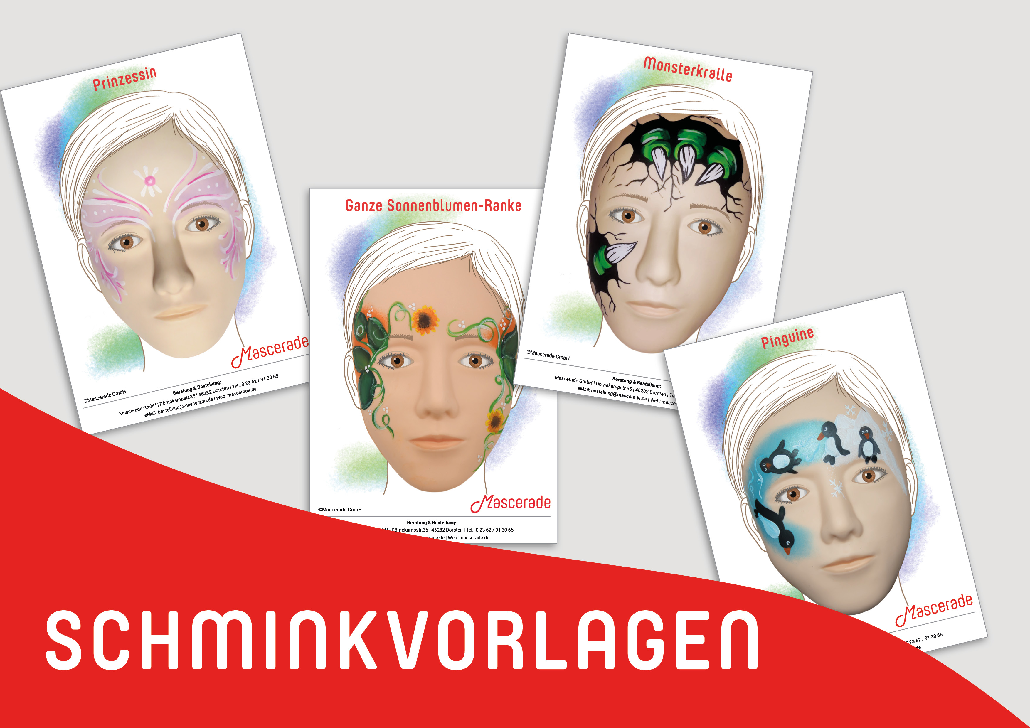 Mascerade Schminkvorlagen Teaser Mascerade Schminkvorlagen