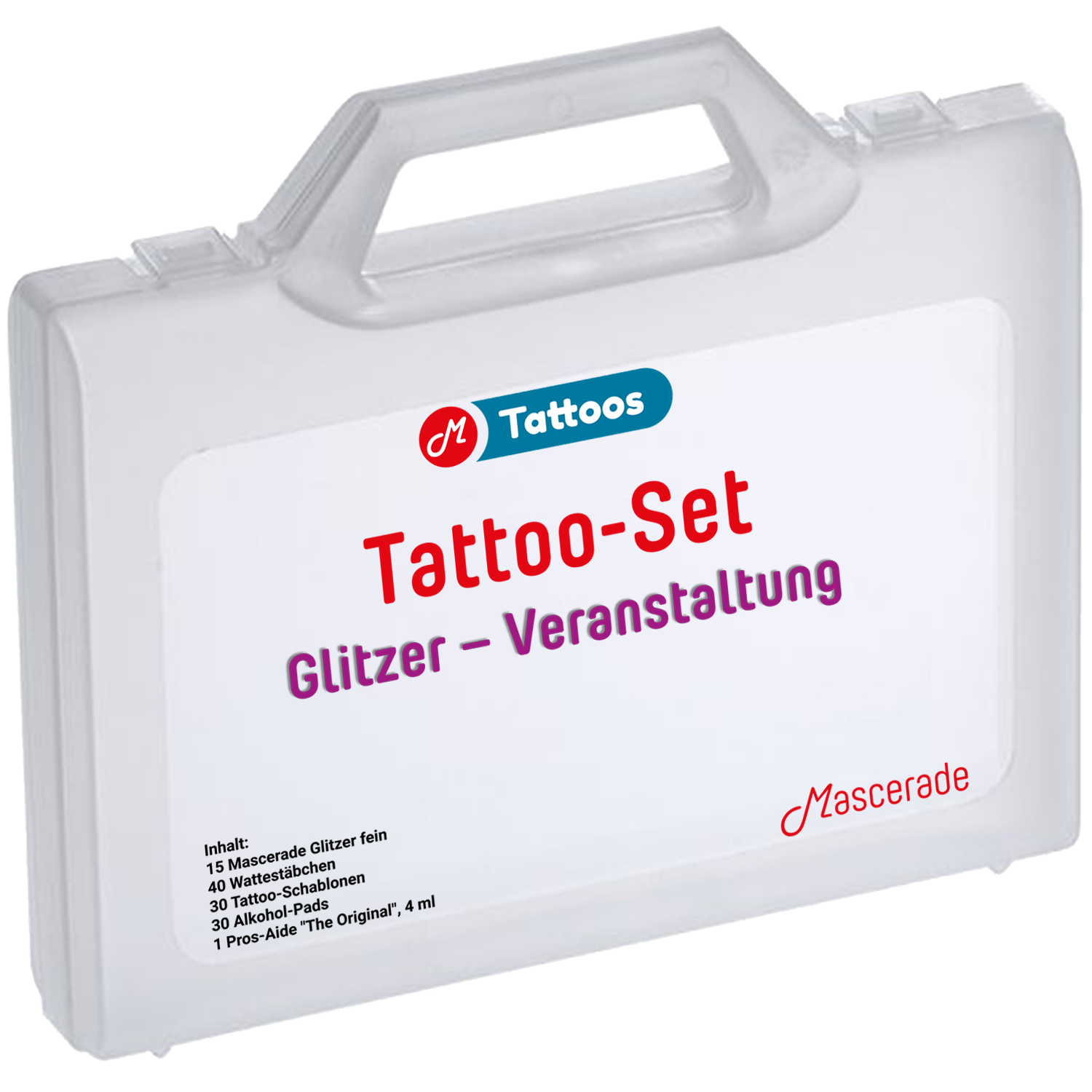 Mascerade Tattoo-Set Glitzer-Set-Veranstaltung Mascerade Tattoo-Set Glitzer-Set-Veranstaltung