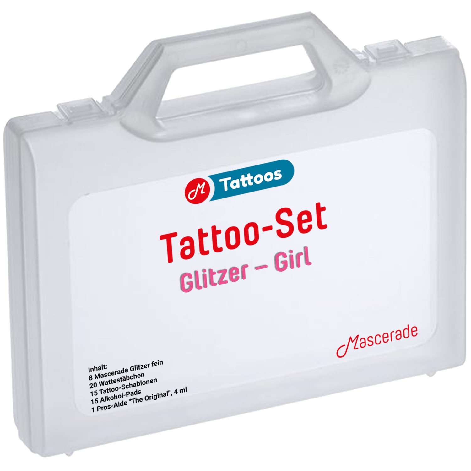 Mascerade Tattoo-Set Glitzer-Set-Girl Mascerade Tattoo-Set Glitzer-Set-Girl