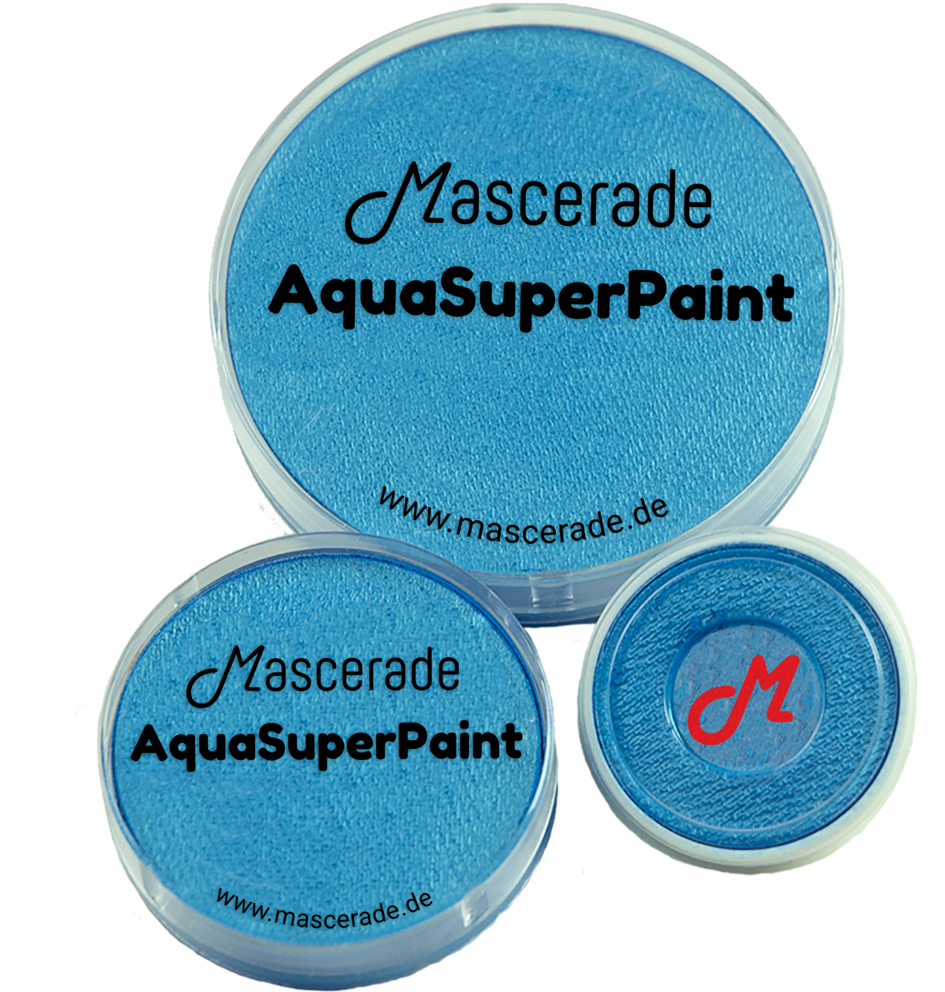 Mascerade AquaSuperPaint Blau mit Glitter Alle Gr