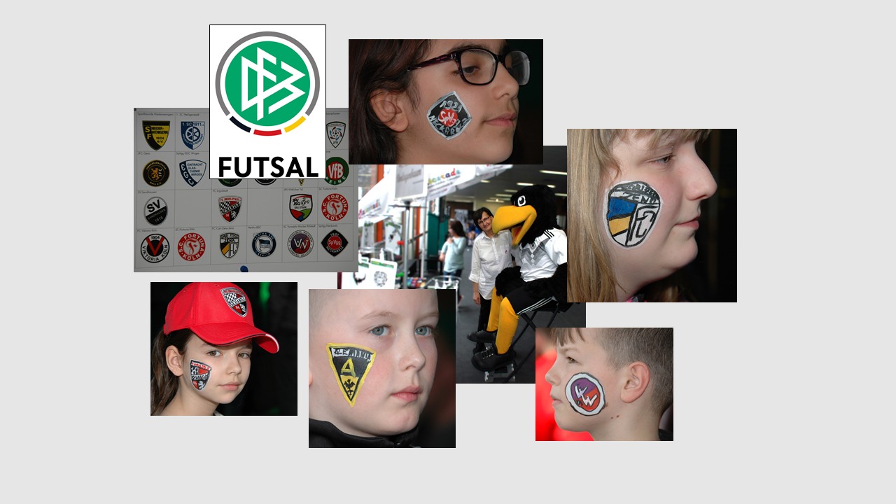 Mascerade Schminkvorlage Fussballvereine Logogs