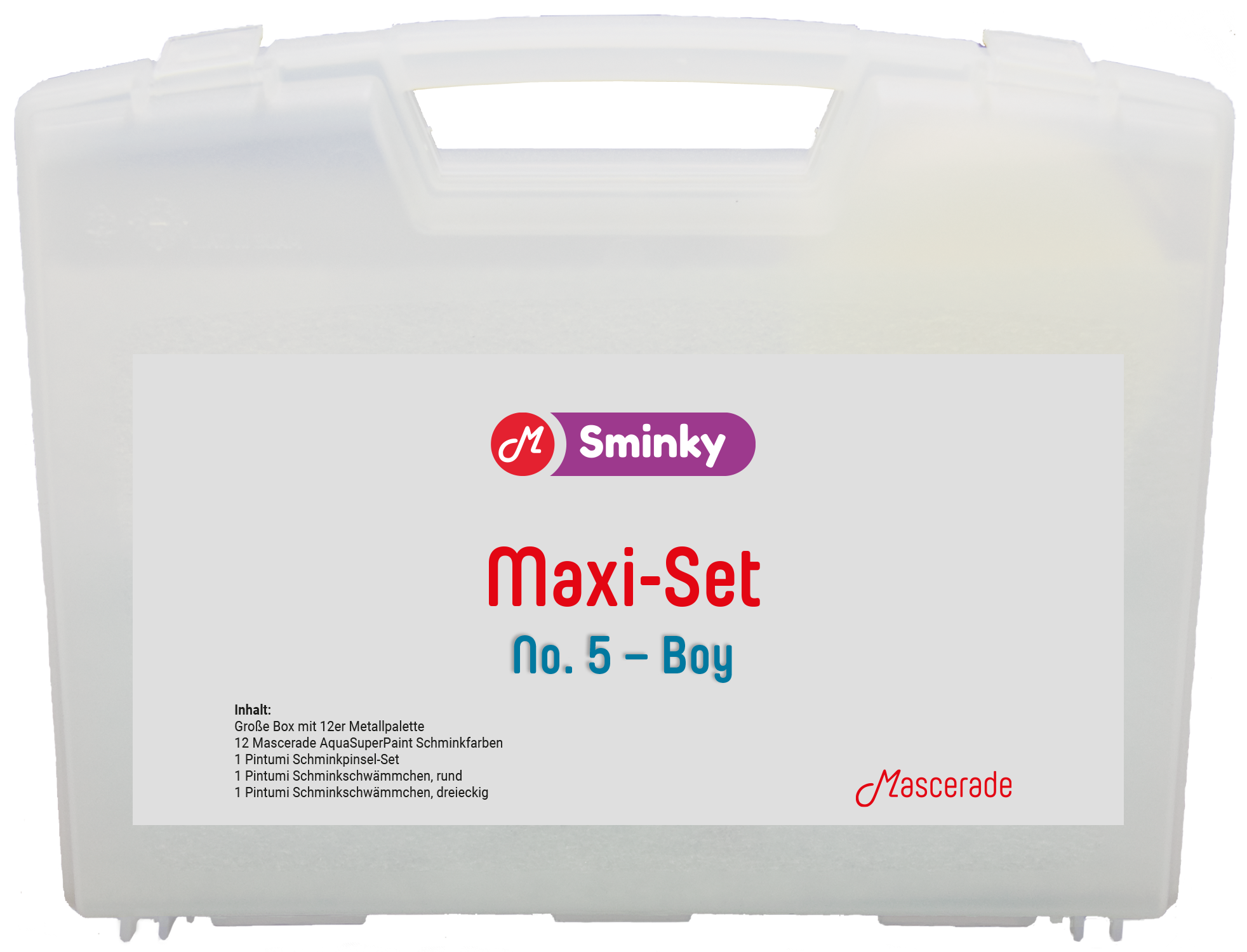 Mascerade Sminky Maxi-Set No.5 mit AquaSuperPaint Schminkpalette Boy, SET-MAXI-5