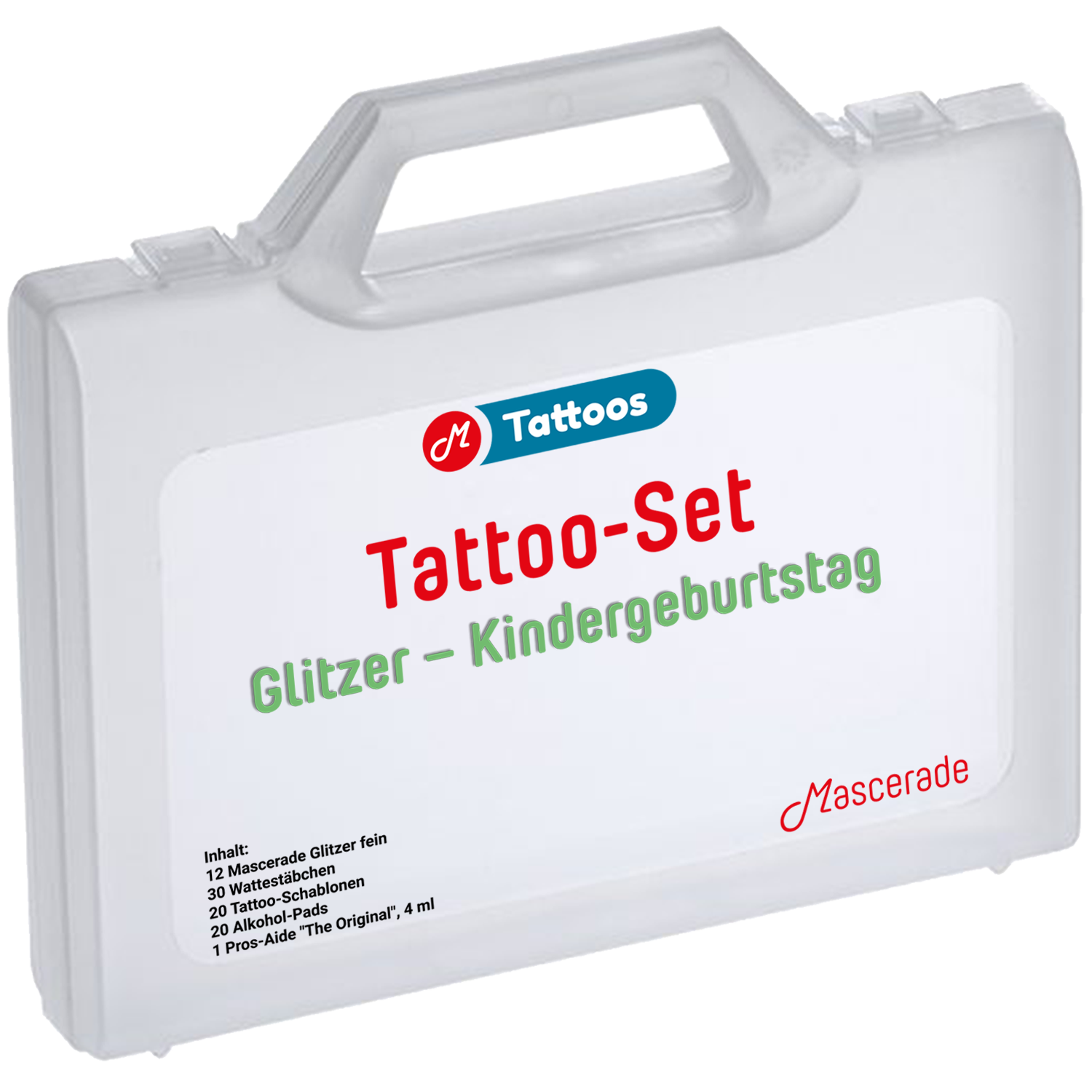 Mascerade Tattoo-Set Glitzer-Set-Kindergeburtstag Mascerade Tattoo-Set Glitzer-Set-Kindergeburtstag
