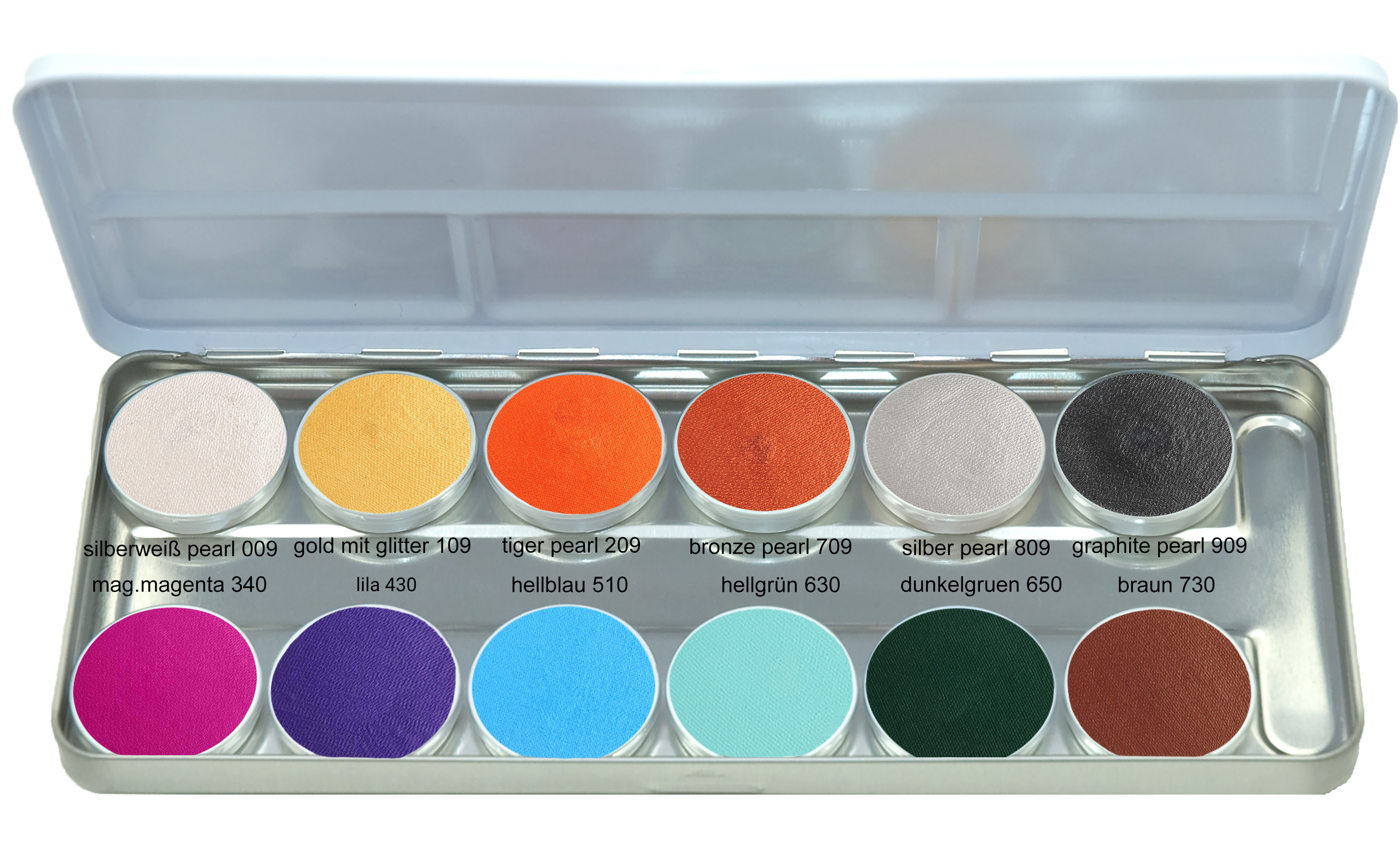 Mascerade AquaSuperPaint Schminkpalette Fabelwesen mit 12 Farben