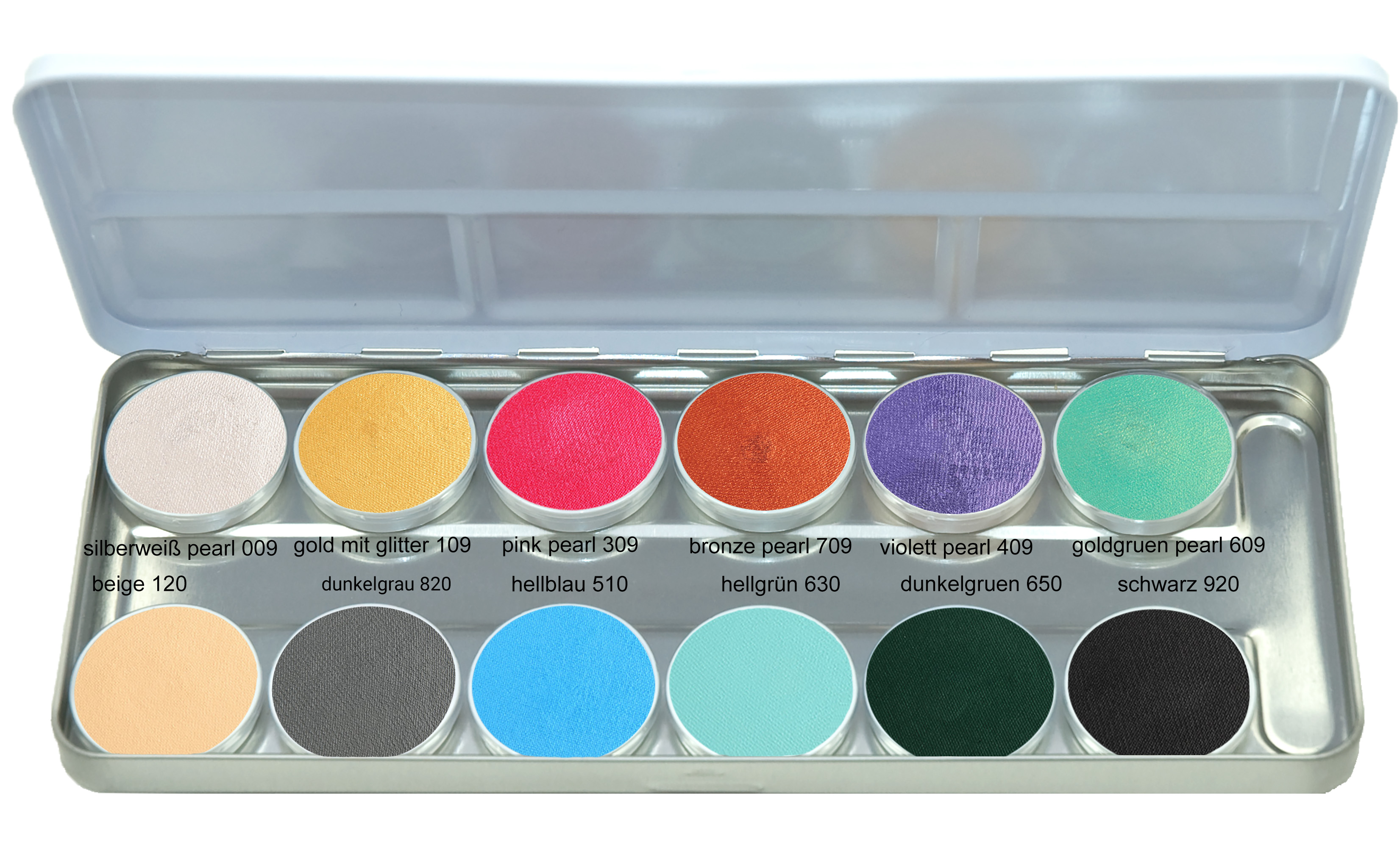 Mascerade AquaSuperPaint Schminkpalette Fabelwesen mit 12 Farben