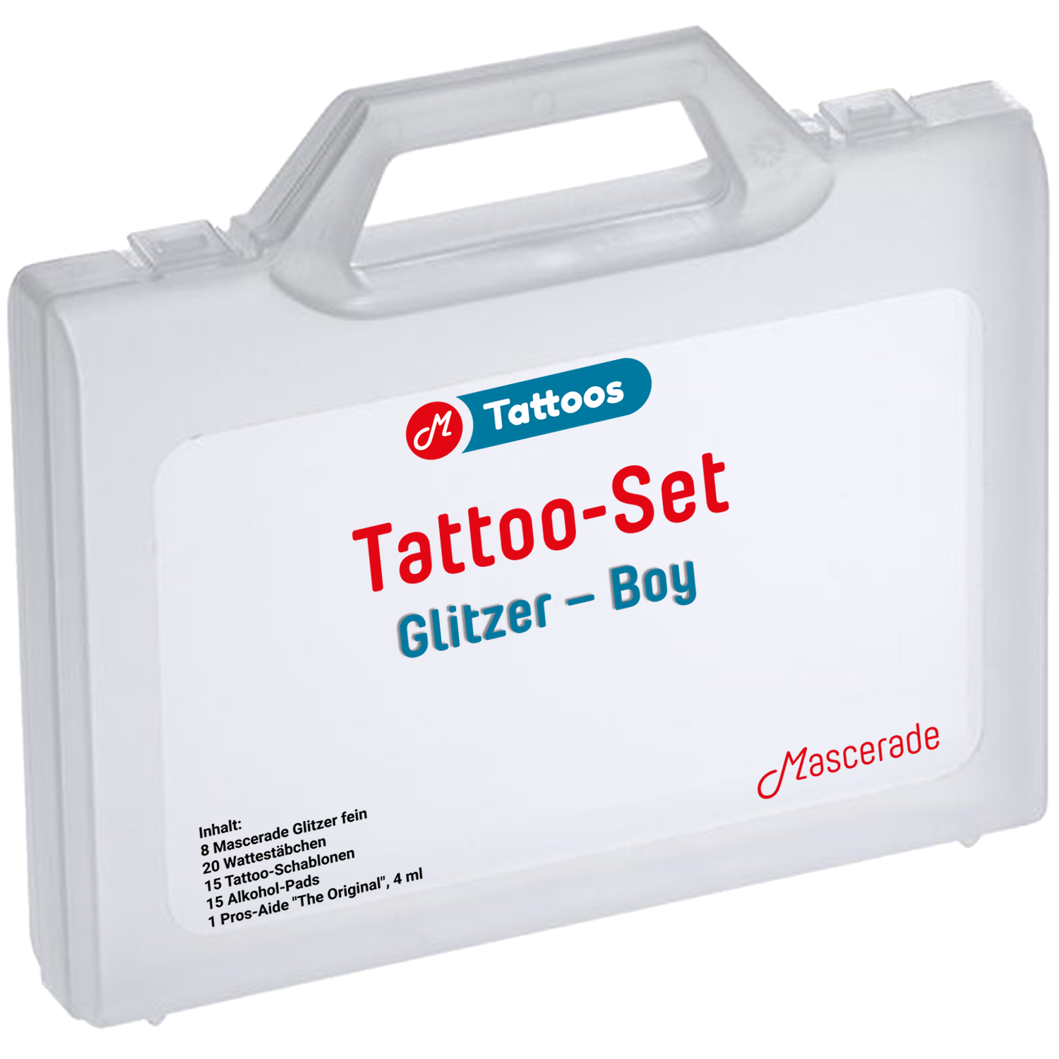Mascerade Tattoo-Set Glitzer-Set-Boy Mascerade Tattoo-Set Glitzer-Set-Boy