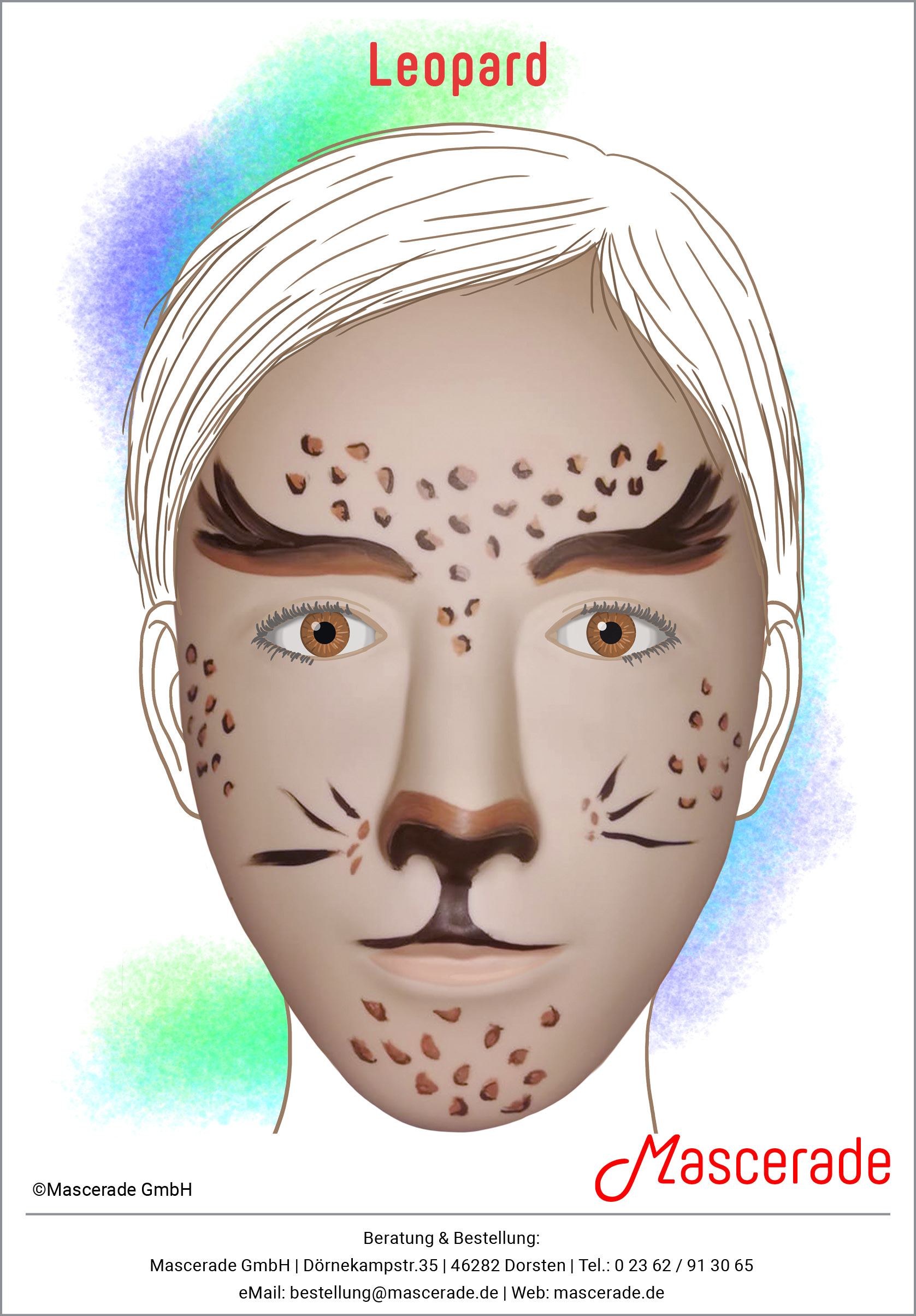 Leopard_Mascerade-Schminkmotiv Leopard_Mascerade-Schminkmotiv